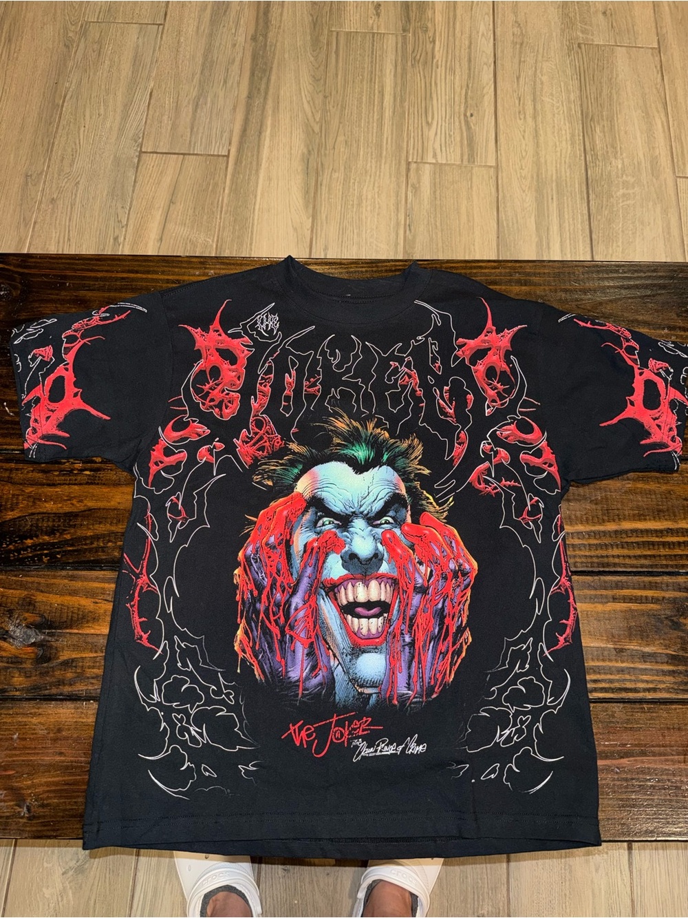 CVLA x Batman Joker bleeding hands graphic tee